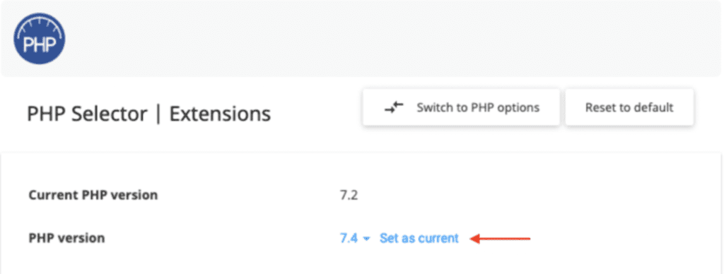 how to update php in namecheap