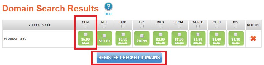 namesilo domain registration